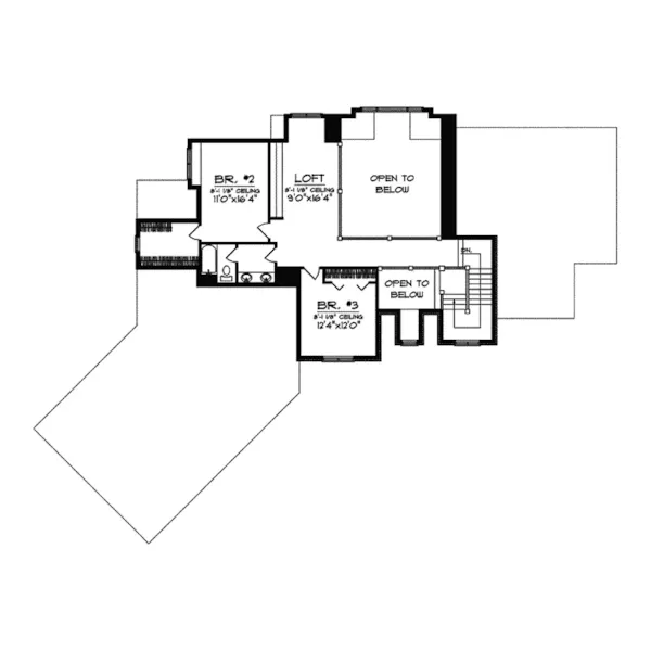 European House Plan Second Floor - Sawmill Manor European Home 051S-0070 - Shop House Plans and More