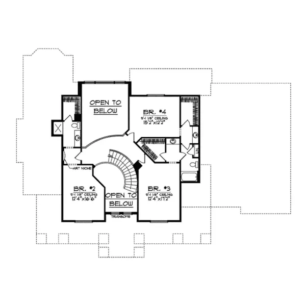 Traditional House Plan Second Floor - Ansbach Traditional Home 051S-0077 - Search House Plans and More