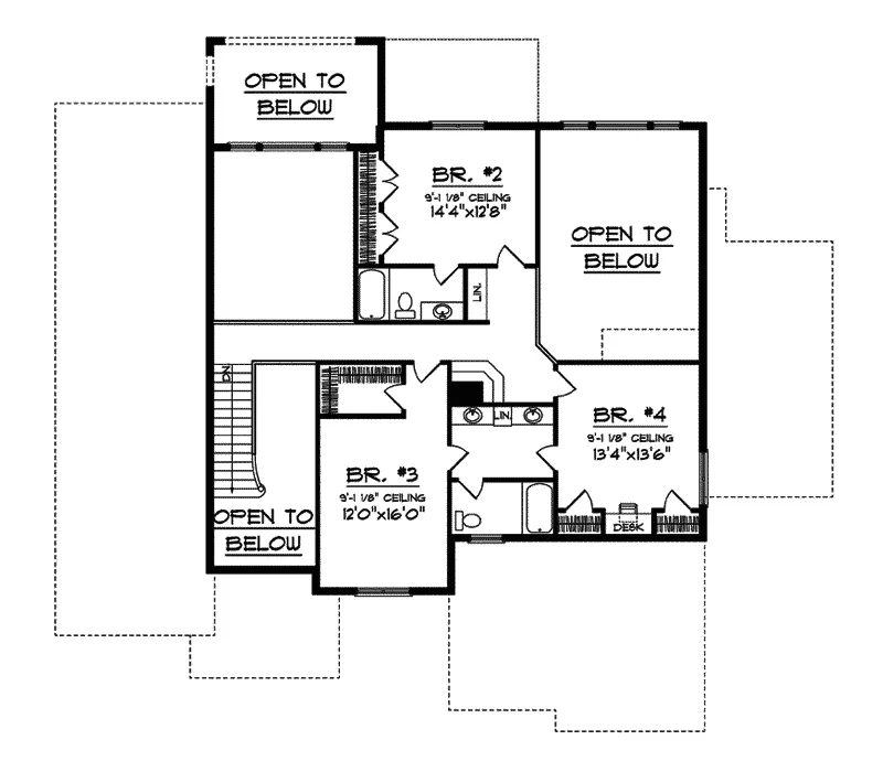 Traditional House Plan Second Floor - Chiswell Luxury Home 051S-0078 - Search House Plans and More