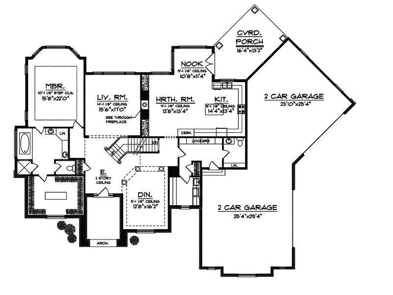 Traditional House Plan First Floor - Demetrius Luxury Home 051S-0079 - Search House Plans and More