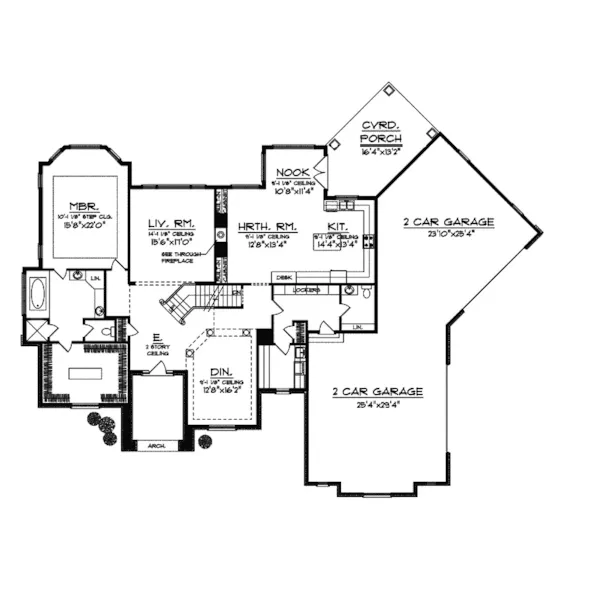 Traditional House Plan First Floor - Demetrius Luxury Home 051S-0079 - Search House Plans and More