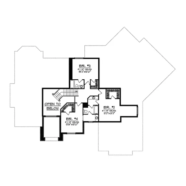 Traditional House Plan Second Floor - Demetrius Luxury Home 051S-0079 - Search House Plans and More