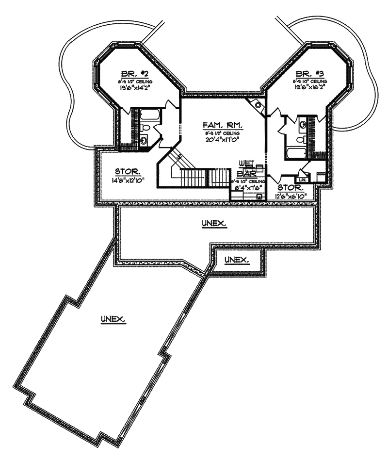 Contemporary House Plan Second Floor - Mangrove Manor Luxury Home 051S-0080 - Shop House Plans and More