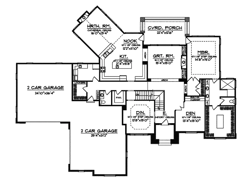 Traditional House Plan First Floor - Matheus Traditional Luxury Home 051S-0081 - Shop House Plans and More