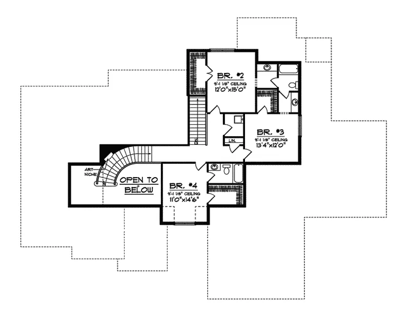 European House Plan Second Floor - Irving Luxury Home 051S-0082 - Search House Plans and More