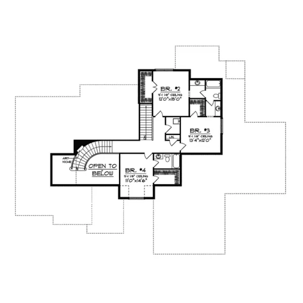 Southern House Plan Second Floor - Irving Luxury Home 051S-0082 - Search House Plans and More