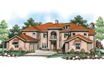 Mediterranean Style Mansion With Clay Tile Roof