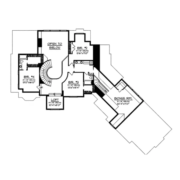 European House Plan Second Floor - Mansionhill Luxury Home 051S-0096 - Shop House Plans and More