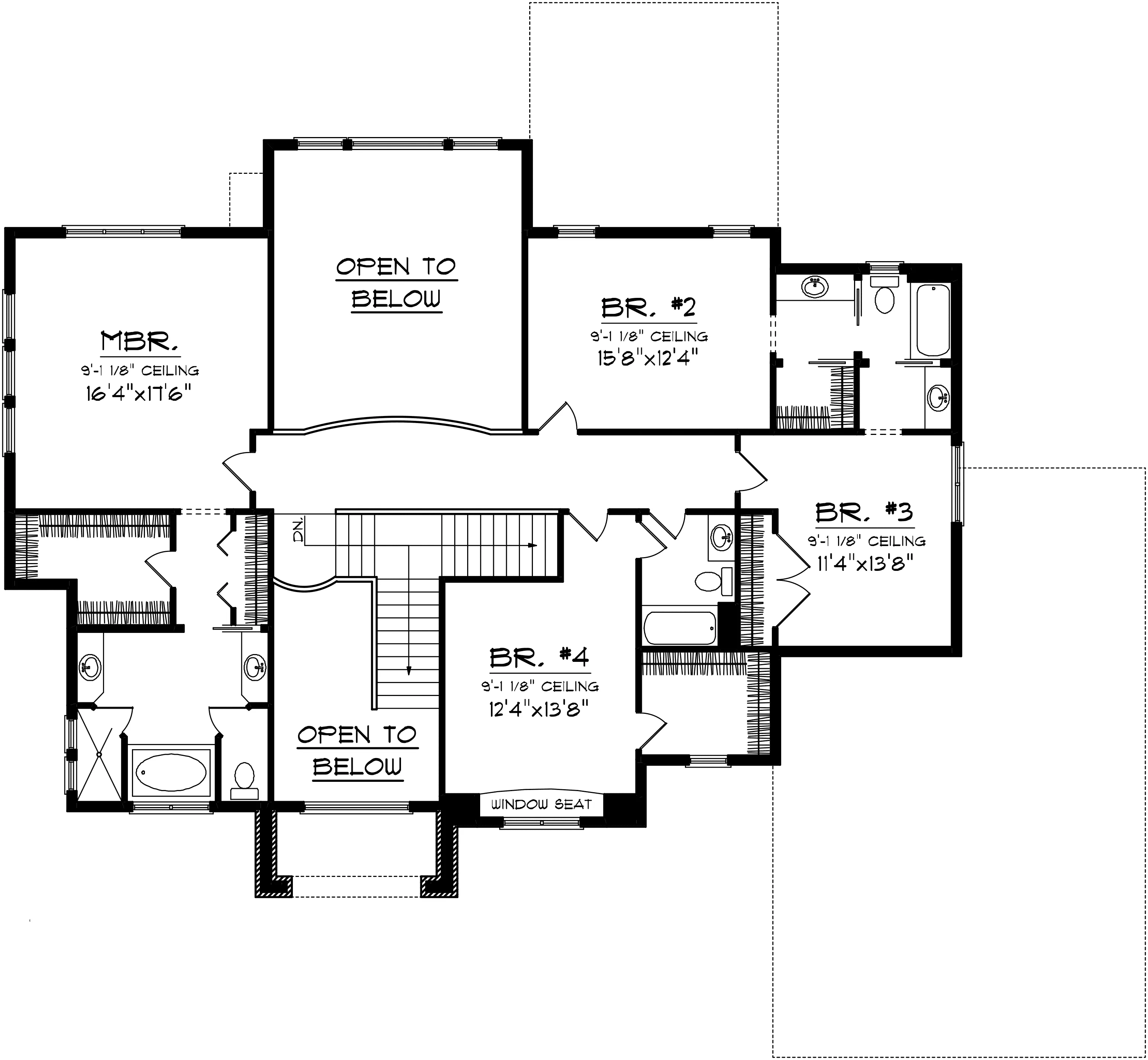 Tudor House Plan Second Floor - Amber Crest Luxury Tudor Home 051S-0097 - Search House Plans and More