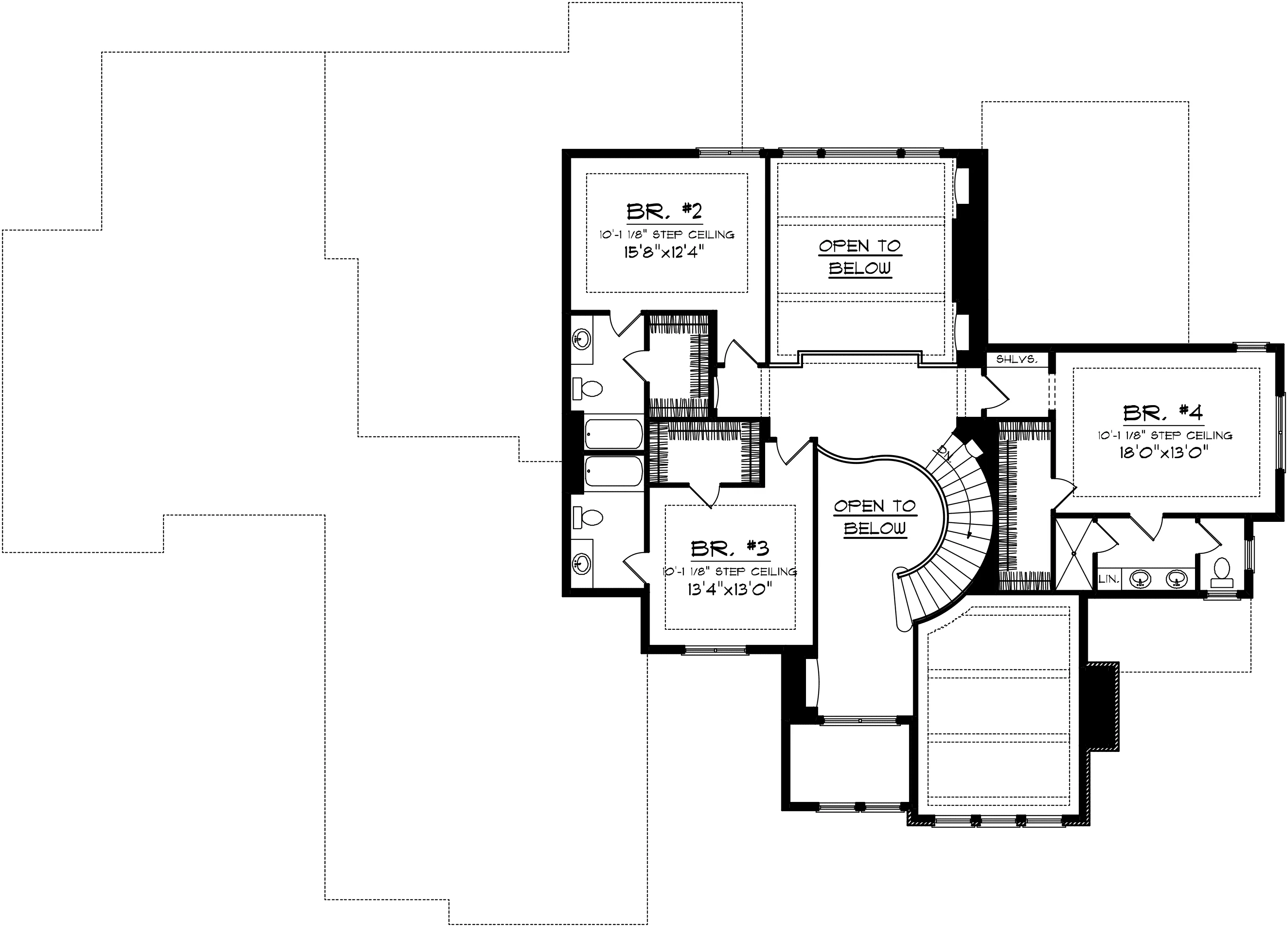 Italian House Plan Second Floor - Alverston Luxury Prairie Home 051S-0100 - Search House Plans and More