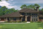 Italian House Plan Front of Home - Alverston Luxury Prairie Home 051S-0100 - Search House Plans and More