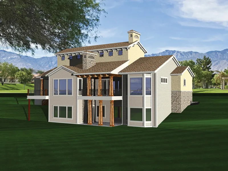 Italian House Plan Color Image of House - Delgado Luxury Spanish Home 051S-0101 - Search House Plans and More