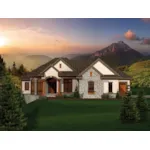 Country French House Plan Front of House 051S-0102