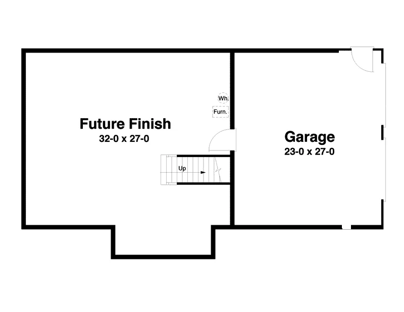 Ranch House Plan Lower Level Floor - Floweridge Ranch Home 052D-0001 - Search House Plans and More