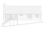 Traditional House Plan Rear Elevation - Pecan Island Raised Ranch Home 052D-0002 - Shop House Plans and More