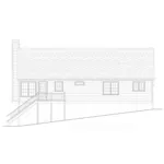 Ranch House Plan Rear Elevation - Pecan Island Raised Ranch Home 052D-0002 - Shop House Plans and More