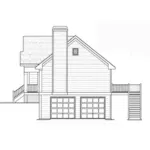 Ranch House Plan Right Elevation - Pecan Island Raised Ranch Home 052D-0002 - Shop House Plans and More