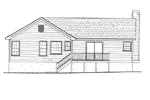 Modern House Plan Rear Elevation - Stansberry Split-Level Home 052D-0006 - Shop House Plans and More