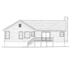 Lowcountry House Plan Rear Elevation - Stansberry Split-Level Home 052D-0006 - Shop House Plans and More