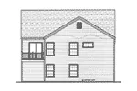 Ranch House Plan Rear Elevation - Elkhart Lake Cottage Home 052D-0012 - Search House Plans and More