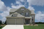 Traditional House Plan Front of Home - Dorne Wood Two-Story Home 052D-0021 - Search House Plans and More