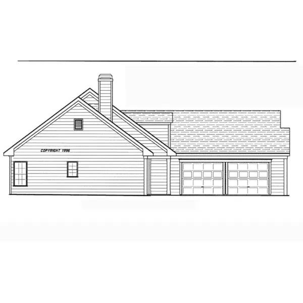 Country House Plan Right Elevation - Newton Ridge Country Home 052D-0026 - Shop House Plans and More