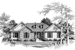 Country House Plan Front Image of House - Beauchaine Traditional Home 052D-0030 - Search House Plans and More