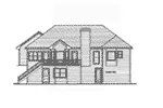 Ranch House Plan Rear Elevation - Beauchaine Traditional Home 052D-0030 - Search House Plans and More