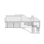 Craftsman House Plan Right Elevation - Beauchaine Traditional Home 052D-0030 - Search House Plans and More