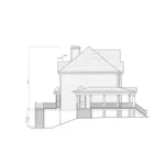 Lowcountry House Plan Left Elevation - Grist Mill Two-Story Farmhouse 052D-0055 - Search House Plans and More