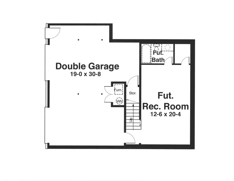 Country House Plan Lower Level Floor - Falais Rustic Country Home 052D-0057 - Search House Plans and More