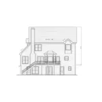 Country House Plan Rear Elevation - Belle Harbor Traditional Home 052D-0063 - Search House Plans and More