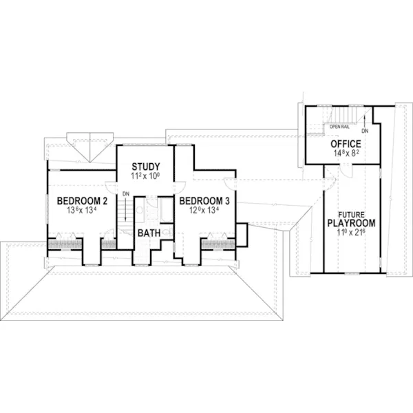 Country House Plan Second Floor - Matson Hill Country Home 052D-0064 - Shop House Plans and More