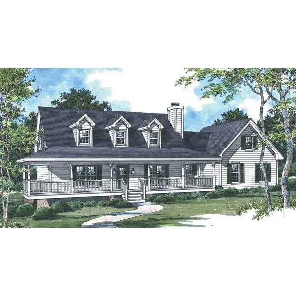 Country House Plan Front of Home - Matson Hill Country Home 052D-0064 - Shop House Plans and More