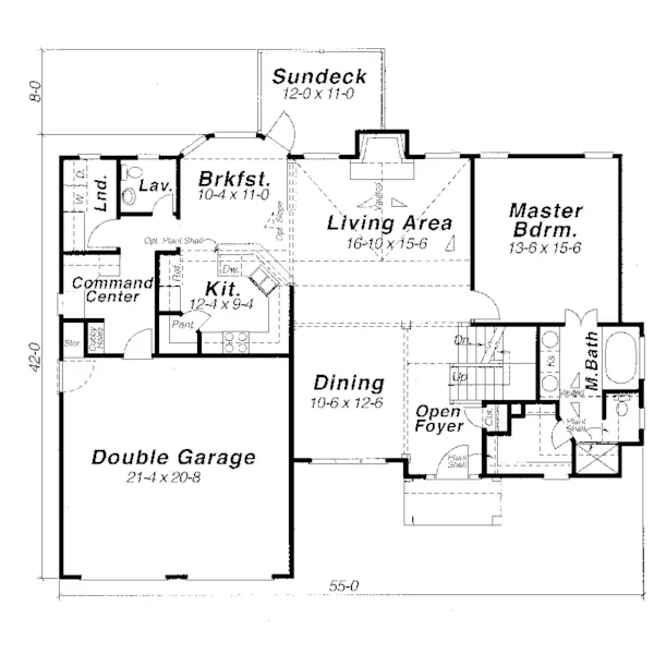 Country House Plan First Floor - Conway Grove Two-Story Home 052D-0070 - Search House Plans and More