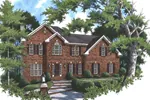 Traditional House Plan Front Image - Denver Traditional Home 052D-0072 - Search House Plans and More
