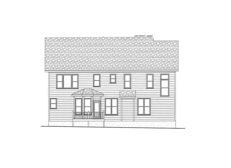 Farmhouse Plan Rear Elevation - Dannenberg Traditional Home 052D-0073 - Search House Plans and More