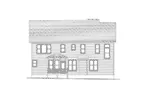 Shingle House Plan Rear Elevation - Dannenberg Traditional Home 052D-0073 - Search House Plans and More