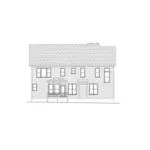 Traditional House Plan Rear Elevation - Dannenberg Traditional Home 052D-0073 - Search House Plans and More