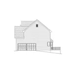 Traditional House Plan Right Elevation - Dannenberg Traditional Home 052D-0073 - Search House Plans and More