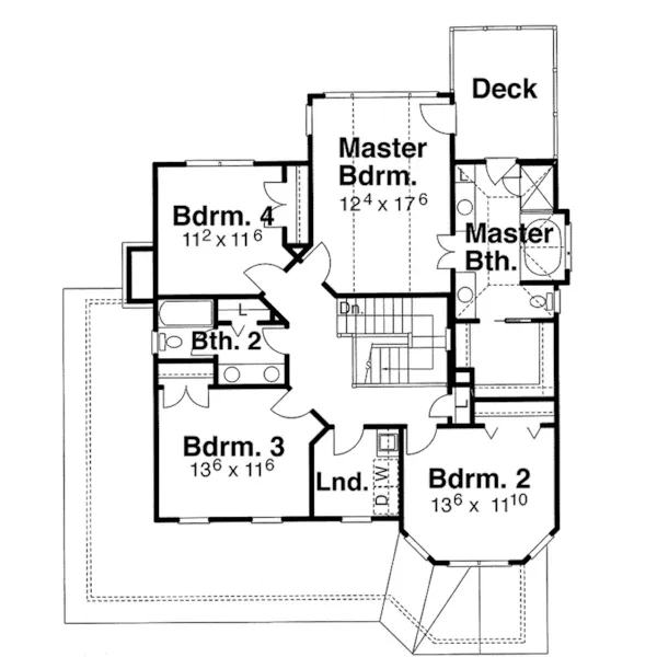 Farmhouse Plan Second Floor - Pebble Valley Country Farmhouse 052D-0083 - Shop House Plans and More