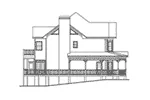 Farmhouse Plan Left Elevation - Pebble Valley Country Farmhouse 052D-0083 - Shop House Plans and More