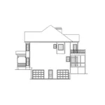 Farmhouse Plan Right Elevation - Pebble Valley Country Farmhouse 052D-0083 - Shop House Plans and More