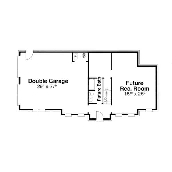 Plantation House Plan Lower Level Floor - Prindable Plantation Home 052D-0085 - Shop House Plans and More