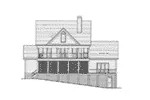 Country House Plan Rear Elevation - Prindable Plantation Home 052D-0085 - Shop House Plans and More