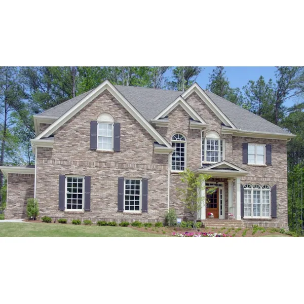 Stone Two-Story With European Style Formality