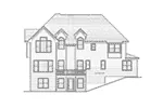 European House Plan Rear Elevation - Lemonaco Traditional Home 052D-0087 - Shop House Plans and More