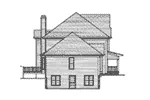Farmhouse Plan Left Elevation - Rose Hill Luxury Country Home 052D-0088 - Shop House Plans and More