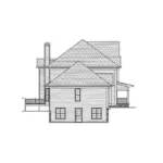 Shingle House Plan Left Elevation - Rose Hill Luxury Country Home 052D-0088 - Shop House Plans and More