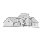 Shingle House Plan Rear Elevation - Rose Hill Luxury Country Home 052D-0088 - Shop House Plans and More